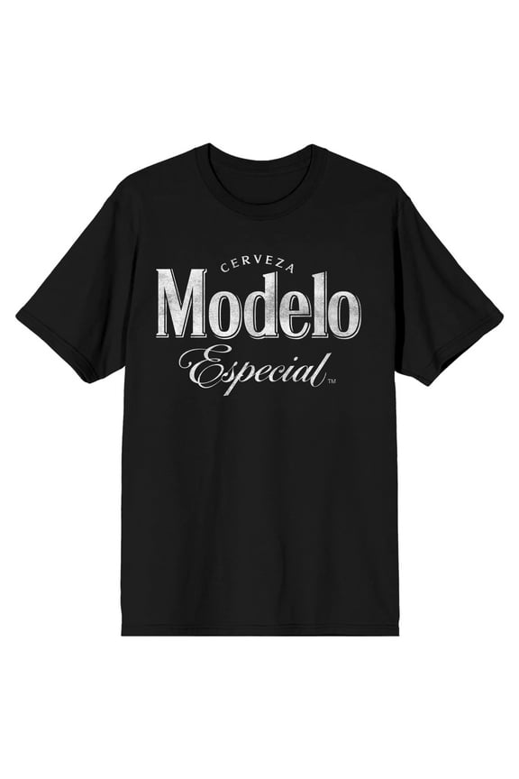 Modelo Classic Logo Men's Black T-Shirt-Medium
