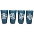 thumbnail image 1 of Modelo Especial 880920 16 oz Cerveceria Mexico Logo Plastic Pint Glass, Blue & White - Pack of 4, 1 of 3