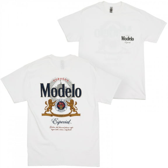 Modelo Especial Classic Logo Front and Back Pocket T-Shirt-Small