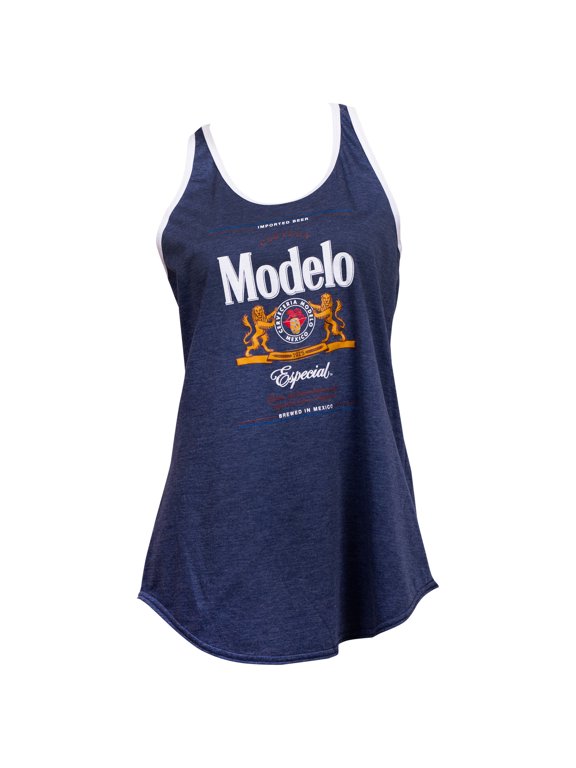 Especial Label White Trim Women's Racerback Tank Top-XLarge