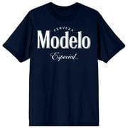 Modelo Especial Logo Mens Navy Crew Neck Tee - 3XL