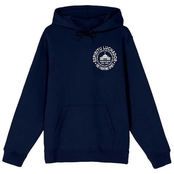 Modelo Espiritu Luchador Logo Men's Navy Blue Graphic Hoodie-3XL