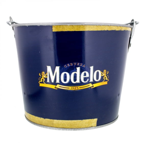 Modelo Galvanized 6-Pack Ice Bucket with Opener