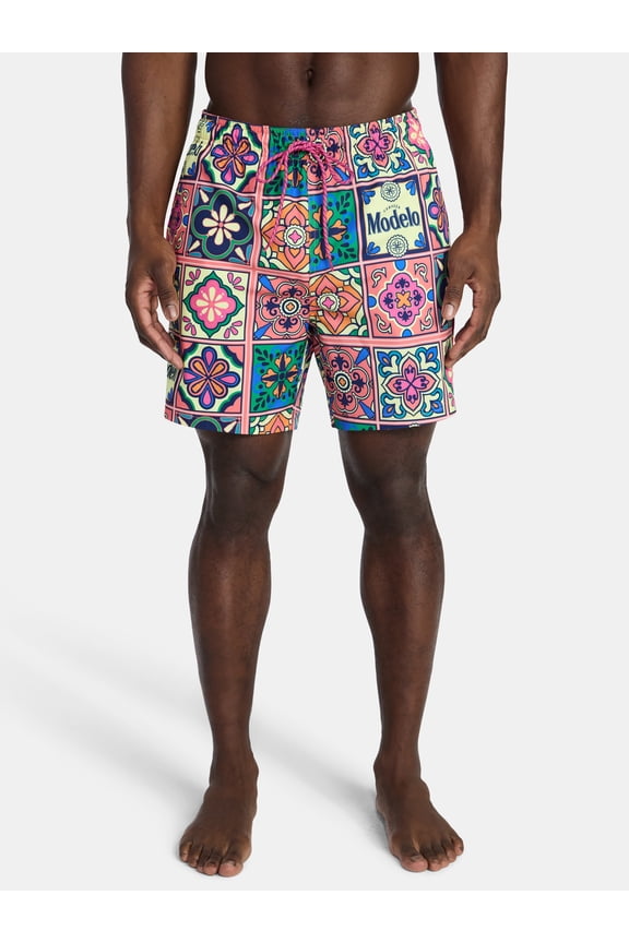 Men's and Big Men's Print Board Shorts, Sizes S-3XL