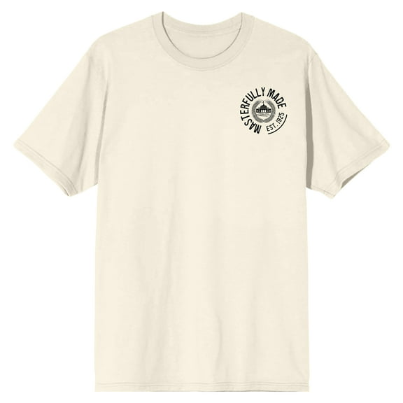 Modelo Pablo Dier Signature Crew Neck Short Sleeve Natural Men's T-shirt
-Medium