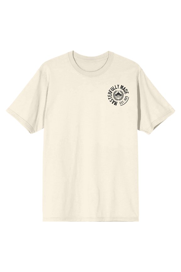 Modelo Pablo Dier Signature Crew Neck Short Sleeve Natural Men's T-shirt
-XL