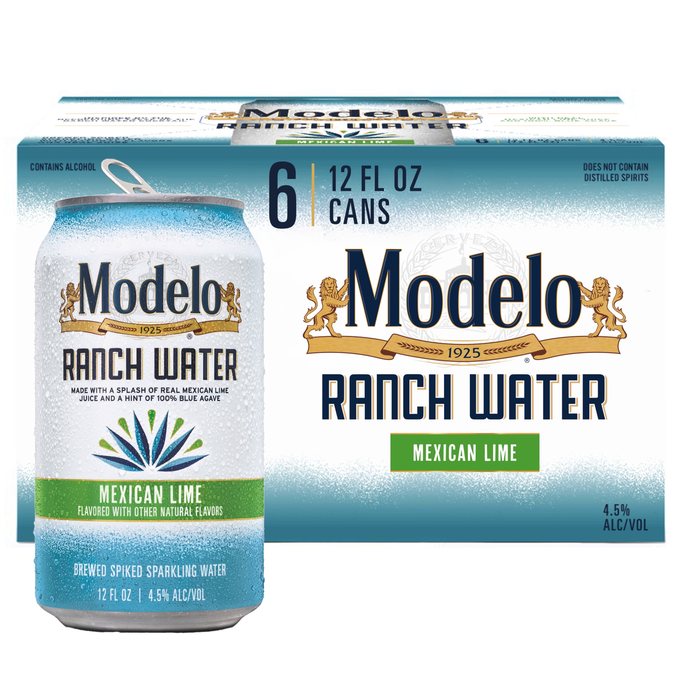 Modelo Ranch Water Spiked Sparkling Water 6 Pack 12 fl oz Cans with ...