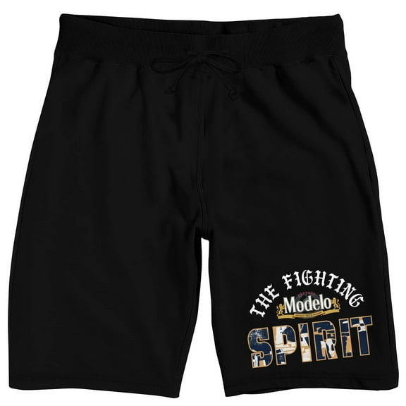 Modelo The Fighting Spirit Men's Black Sleep Pajama Shorts-XL