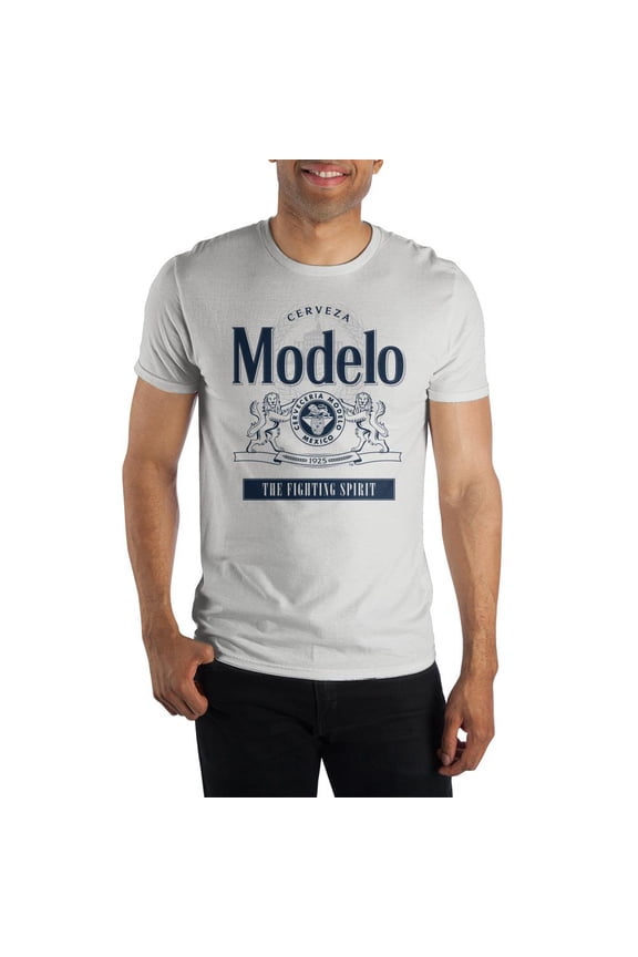 Modelo White Short-Sleeve T-Shirt-Large