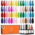 thumbnail image 1 of Modelones 28 Colors Rainbow Gel Nail Polish Set with Base & Top Coat, 11-Toxin Free Vegan Gel Nail Kit, Long Lasting Soak Off UV LED Gel Polish for Home DIY Manicure, 1 of 9