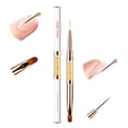 thumbnail image 1 of Modelones 2Pcs Double Ended Builder Gel Brush for Nail Extension French Tip Brush Liner Hard Poly Gel Application Cleaning Brush Nail Art Tools Supplies for Salon & DIY, 1 of 6