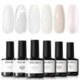 thumbnail image 1 of modelones White Gel Nail Polish, 6 Colors Milky White Cat Eye Gel Polish Set with Magnet Nude Jelly Soak Off Nail Kit Manicure DIY Nail Art Salon Home Gift, 1 of 7