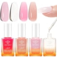 thumbnail image 1 of modelones Nail Strengthener Kits Milky White Glitter Pink Nude Nail Polish Sets Nail Repair for Damaged Nails Strengthener and Growth for Thin Weak & Damaged Nail Care Kit for Women 4 Pcs Gifts Sets, 1 of 11
