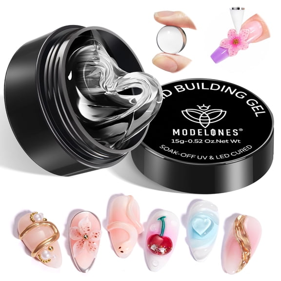 modelones 3D Sculpting Gel, Clear Solid Nail Builder Gel
