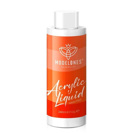 Modelones 8 oz Monomer - Professional Monomer Acrylic Nail Liquid - 240ml Acrylic Monomer Liquid for Acrylic Powder, Acrylic Nails Extension - MMA Free, Non-Yellowing