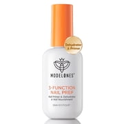 Modelones Nail Dehydrator and Primer, 3-in-One HEMA-Free Nourishing Prep for Acrylic & Gel Nails, Supports Growth