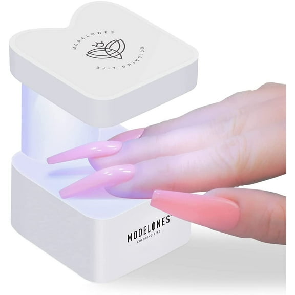 Modelones Mini UV Light for Nails, UV Nail Lamp, Nail Light for Gel Nails with 2 Timers for Fast Nail Extension, LED Nail Lamp, Portable USB Nail Dryer for Travel