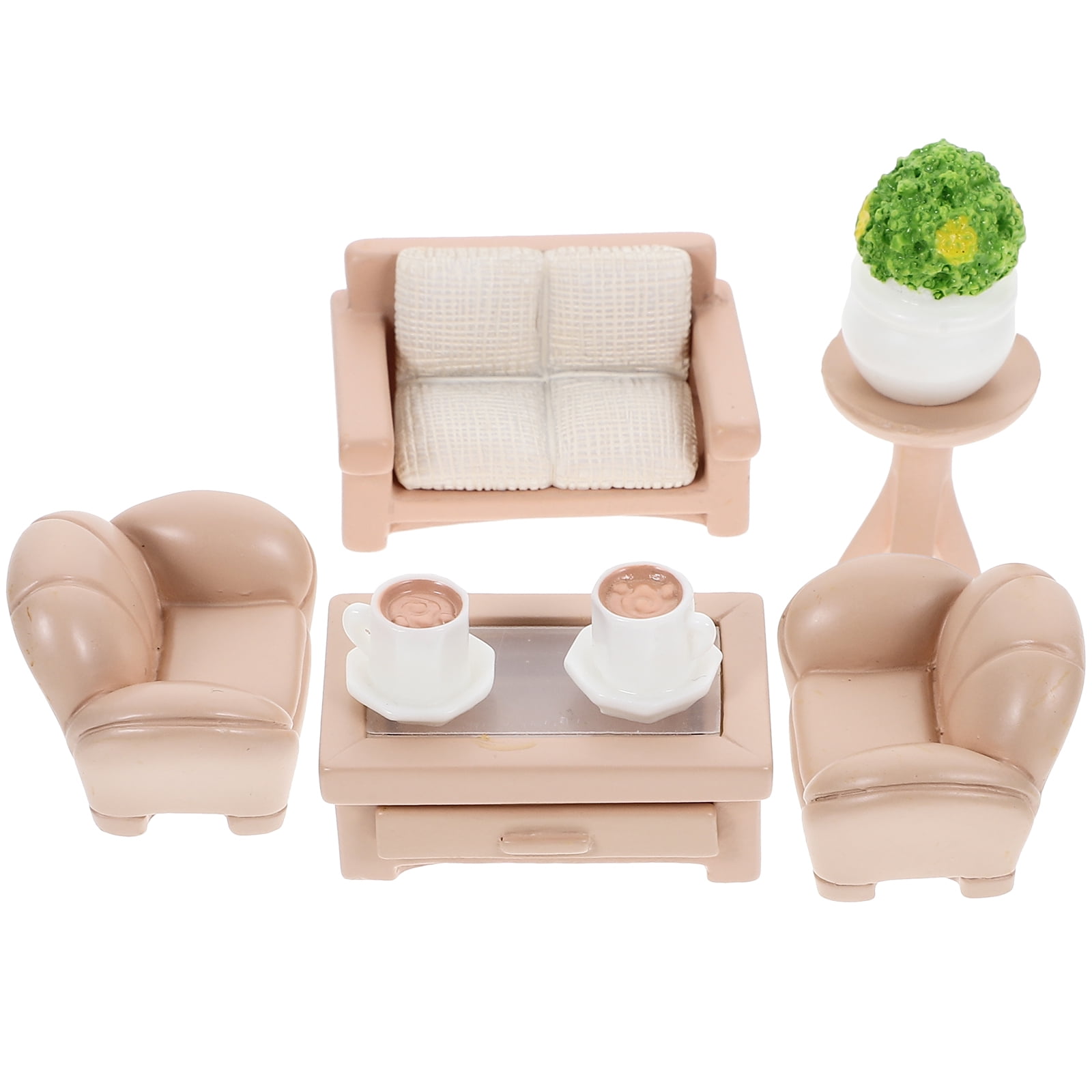 Models Furniture Tiny Sofa Model Mini Couches Mini Coffee Mugs Doll