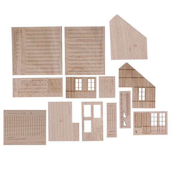 Models Kits Wood House /35 Scale Wargame House Model