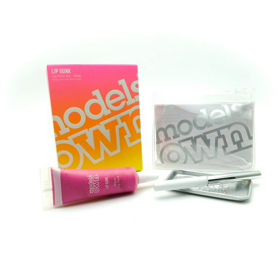 Models Own Lip Gunk Lip Paint Kit: 1 Glossy lip paint, 1 Lip brush, 1 Mixing tray, 1 Case - Gloss 04