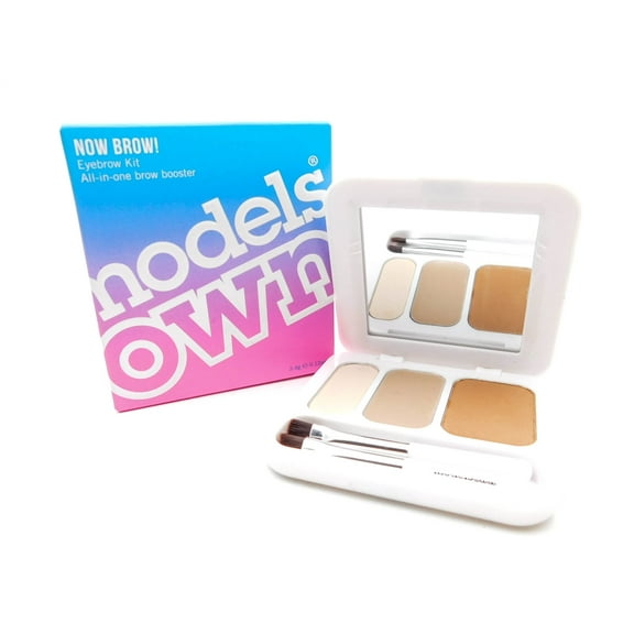 Models Own Now Brow! Eyebrow Kit, All-in-One Brow Booster, Light Brown 07, .12oz