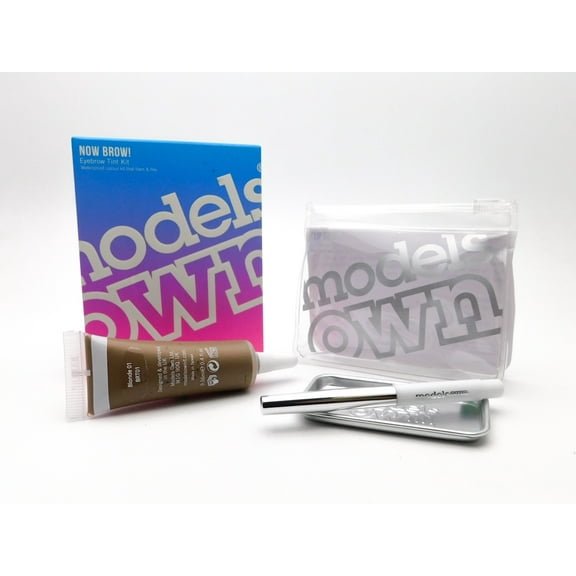 Models Own Now Brow Tint Kit: Blonde 01, 1 tint, 1 brow brush, 1 mixing tray, 1 carrying case