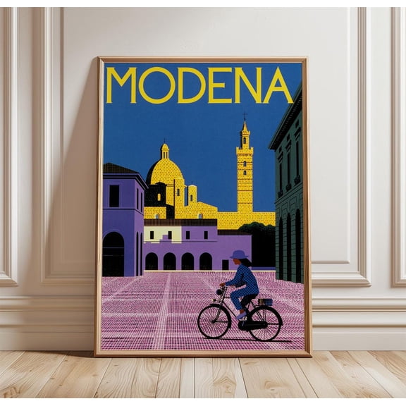 Modena Cathedral Italian Travel Print City Wall Art, Unframed Paper Print