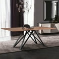 thumbnail image 1 of Armen Living Modena Dining Table in Matte Black Finish and Walnut Wood Top, 1 of 7