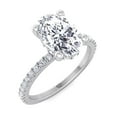 thumbnail image 1 of Modena - Invisible Halo Oval Cut Diamond Engagement Ring, 1 of 4