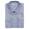 thumbnail image 1 of Modena Men's Contemporary Slim Fit French Cuff Solid Dress Shirt - Powder Blue - 18.5 2-3, 1 of 3