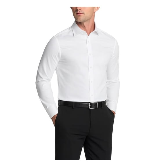 Modena Men's Extra Slim Fit Stretch Dress Shirt, Spread Collar