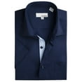 thumbnail image 1 of Modena Men's Short Sleeve Inner Contrast Dress Shirt - Colors, 1 of 1