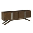 thumbnail image 1 of Modena Solid Wood TV Stand, Walnut, 1 of 11