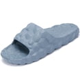 thumbnail image 1 of Modenna Comfort Pillow Slide Sandals for Women Men Shower Bathroom Non Slip Slides Gray, 1 of 7