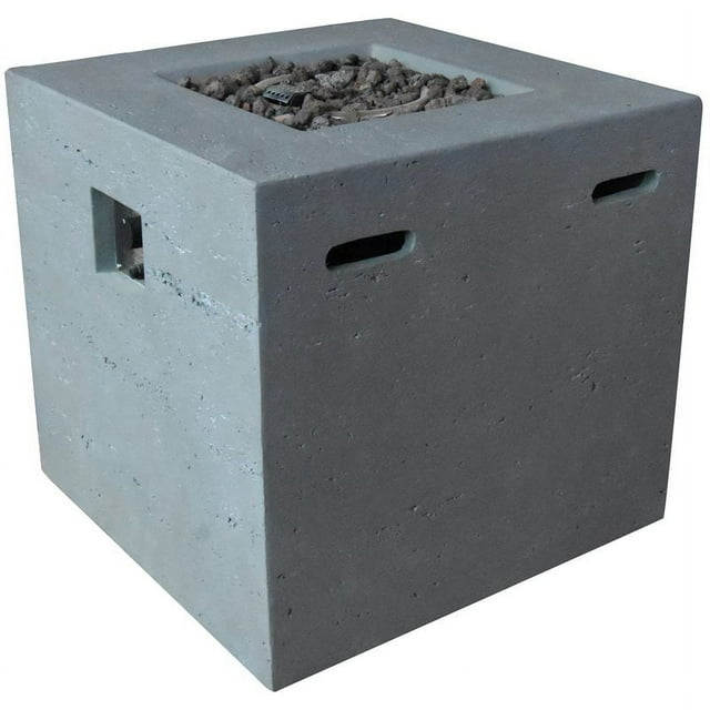 Modeno Ellingtone Fiber-Concrete Fire Table Propane in Concrete Light Gray