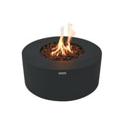 Modeno Venice Propane Fire Pit for Outside Outdoor Fire Pit Table Smokeless Fire Pit Concrete Round Fire Bowl Patio Heater Fireplace 50000 BTUs - Grey, 34 x 34 Inches