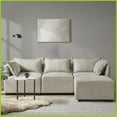 thumbnail image 1 of Modern 100% Polyester Armless Chair for Living Room - Modular Customizable Sectional Piece with Removable Pillow, 1 of 12