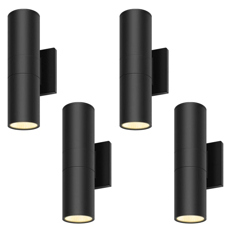 Modern 12 Inch Integrated LED Round Up Down Wall Light Outdoor Waterproof