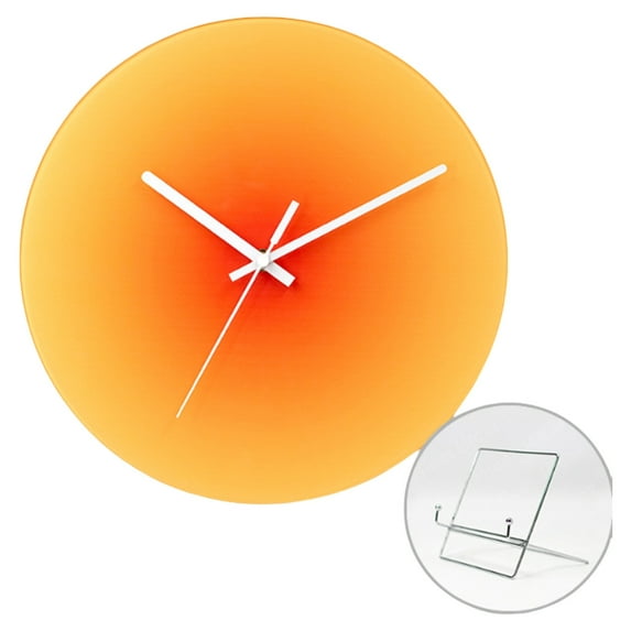 Modern 12Inch Quiet Wall Clock Battery Powered Wall Decoration Art Sunset Shape