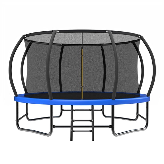 Modern 14FT Trampoline with Enclosure - Recreational with Durable Build Steel Build, Outdoor s are among the best on the market for your family