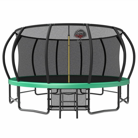 Modern 16FT Outdoor Trampoline for Kids and with Durable Build Steel Build, Outdoor  s are among the best on the market for your family