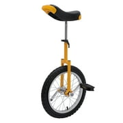 16in Unicycle One Wheel Balance Bicycle One-Wheeled Bicycle Adjustable Adults Kids Outdoor Sports