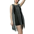 thumbnail image 1 of Modern 1920's 20s Speakeasy Mystery Theme Inspired Party Dresses Grey, 1 of 3