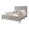 thumbnail image 1 of Modern 1pc King Size PU Upholstered LED Headboard Panel Bed Wooden Bedroom Furniture Set, 1 of 2