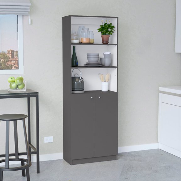 Modern 2-Door Storage Bookcase | For Home and Office Use | Built from Particle Board | Fixes Storage Disorganization