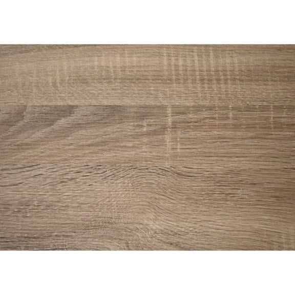 Modern 2-Tier Sofa Accent Table with Taupe Laminate and Metal Frame / Convenient for Entryway Use