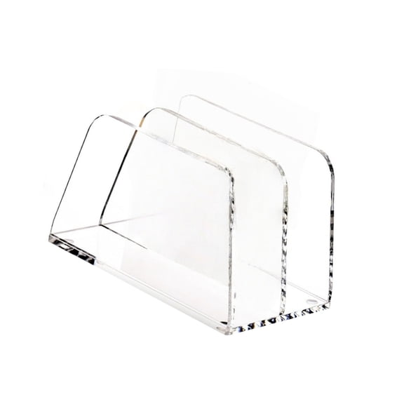 Modern 2 Tiers Transparency Desktop Shelf For Organizing Documents Mail Stationery Items Storage Rack