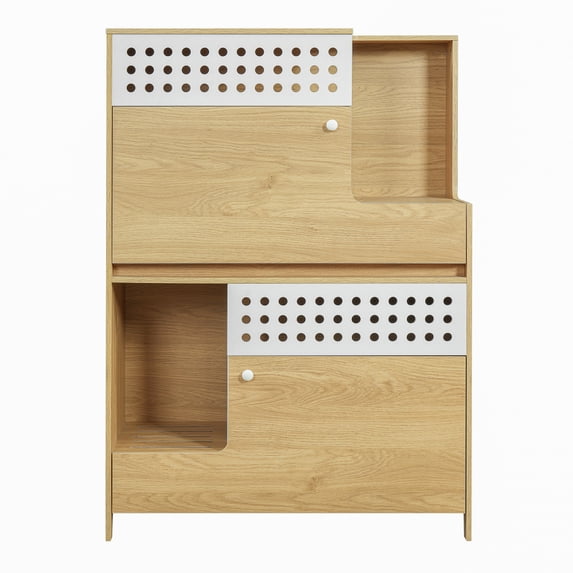 Modern 2‑in‑1 Cat Furniture, Hidden Litter Box Enclosure Side Table ...