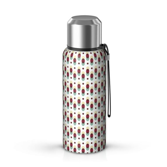Modern 20oz Stainless Steel Thermal Bottle with Tea Filter and Cup Lid, Vacuum Insulated Coffee Mug with 316L Inner Liner, Leakproof Travel Thermos for Office, Commute & Outdoor