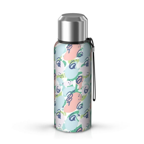 Modern 20oz Stainless Steel Thermal Bottle with Tea Filter and Cup Lid, Vacuum Insulated Coffee Mug with 316L Inner Liner, Leakproof Travel Thermos for Office, Commute & Outdoor